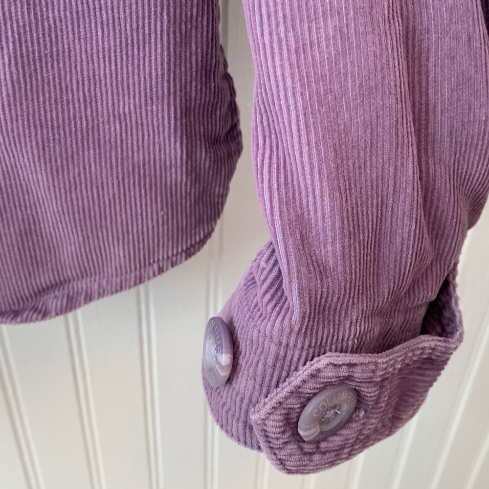 Columbia Lavender Corduroy Jacket / Shacket - Picture 3 of 10